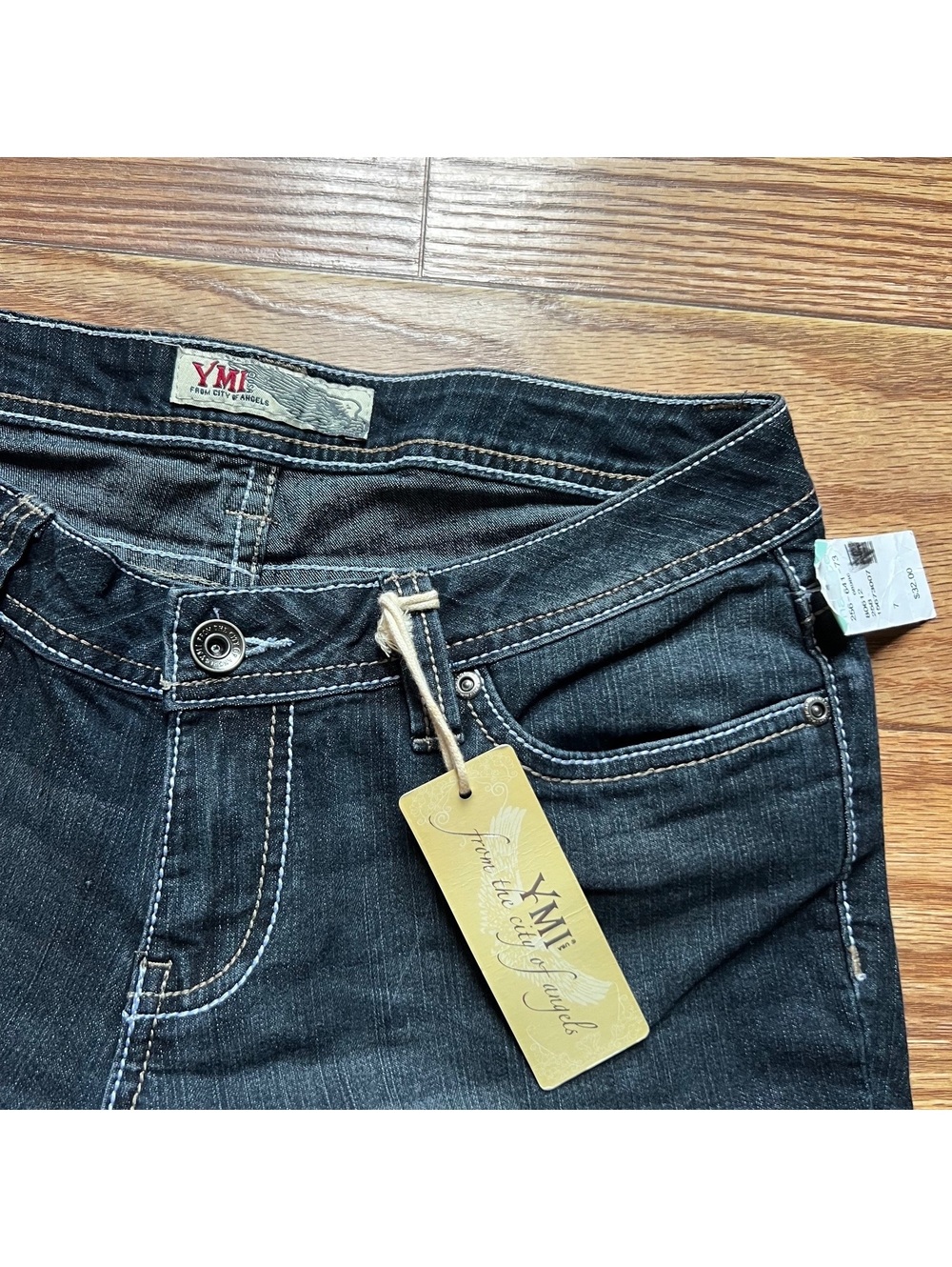 Y2K Vintage YMI Denim Capris Streetwear Skater Grunge 00s - Picture 3 of 3